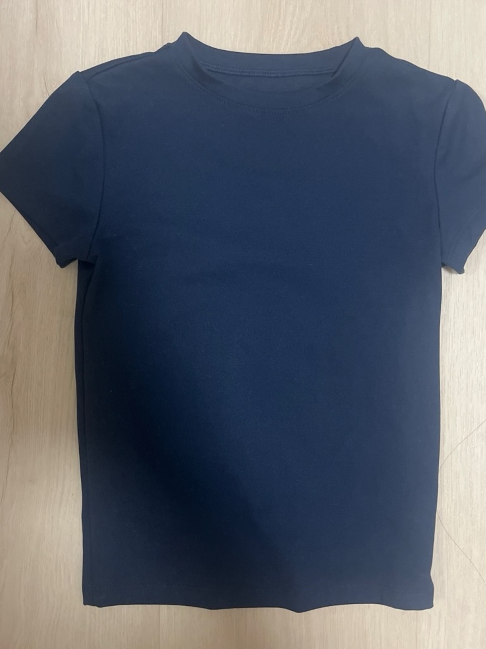 wild fable Short Sleeve slim fit buttery smooth Crewneck Tee - Navy Blue XXS